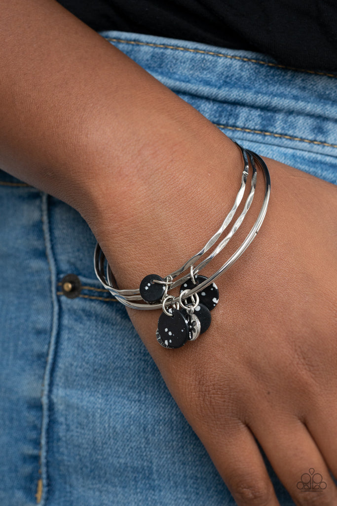 Prairie Plains - Black Stone Bracelet-Paparazzi