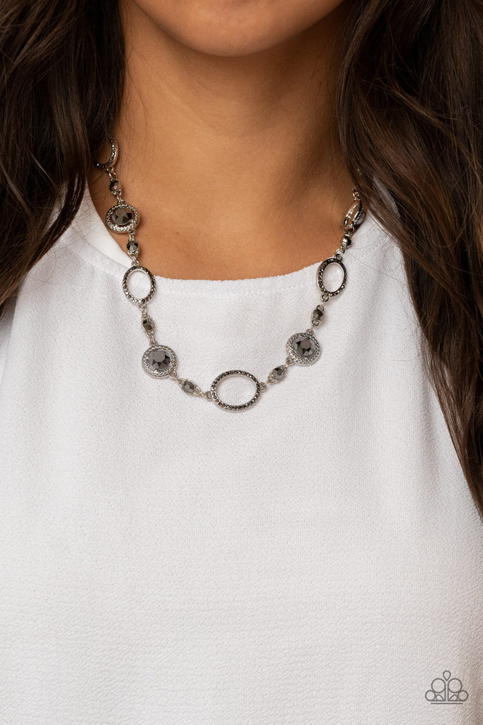Pushing Your LUXE - Silver Necklace-Paparazzi