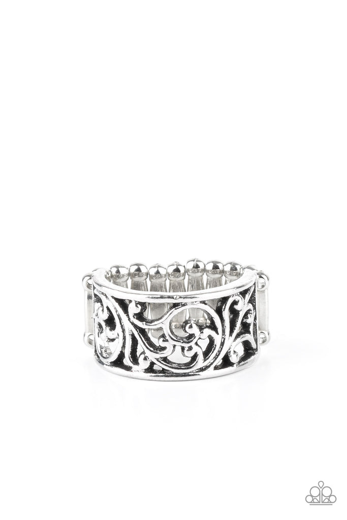 Di-VINE Design - Silver Ring-Paparazzi - The Sassy Sparkle