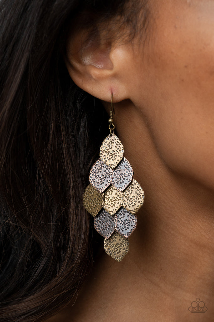Loud and Leafy - Multi Earring-Paparazzi