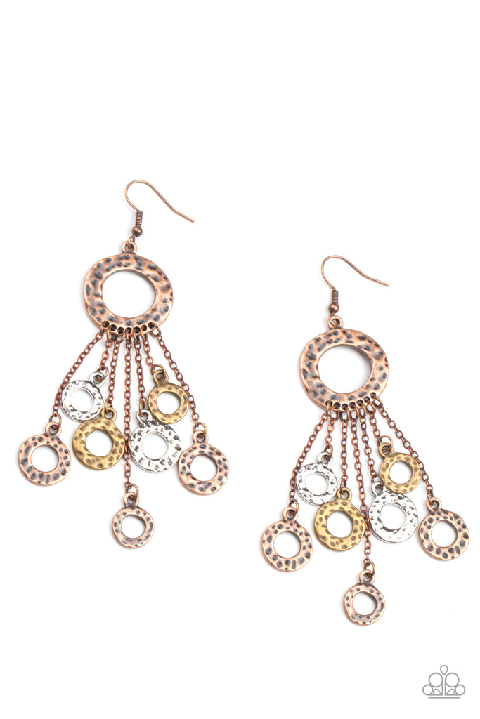 Right Under Your NOISE - Multi Earring-Paparazzi - The Sassy Sparkle