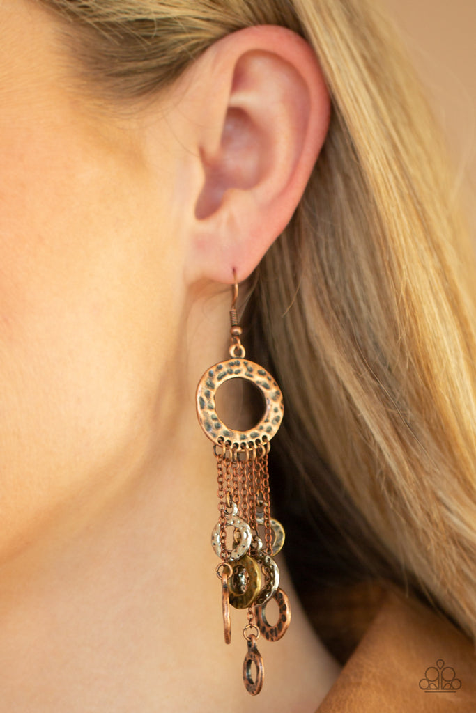 Right Under Your NOISE - Multi Earring-Paparazzi - The Sassy Sparkle