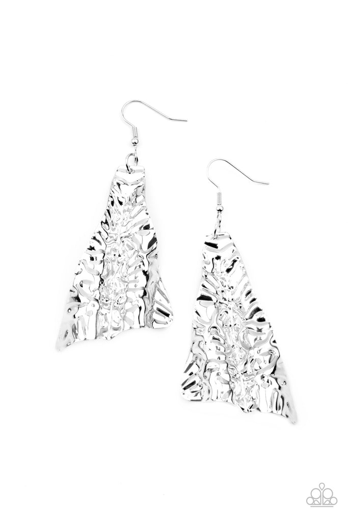 How FLARE You! - Silver Earring-Paparazzi
