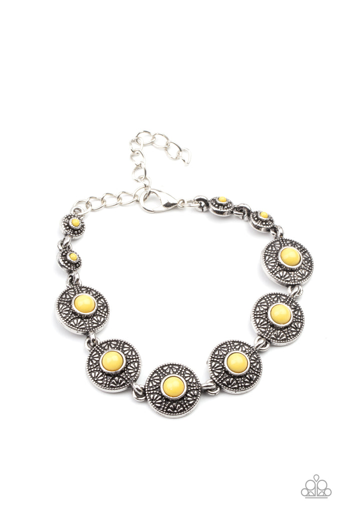 Springtime Special - Yellow Bracelet-Paparazzi