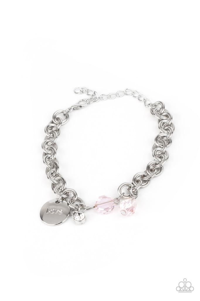 Lovable Luster - Pink Bracelet-Paparazzi