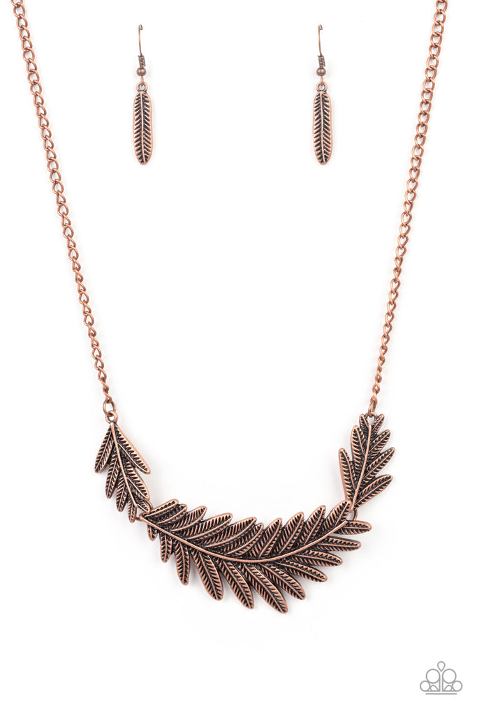 Queen of the QUILL - Copper-Necklace-Paparazzi - The Sassy Sparkle