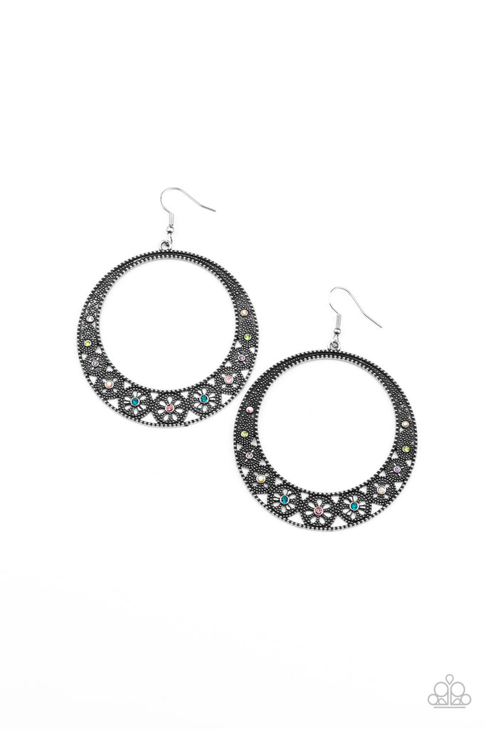 Bodaciously Blooming - Multi Earring-Paparazzi - The Sassy Sparkle