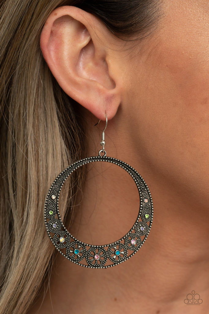 Bodaciously Blooming - Multi Earring-Paparazzi - The Sassy Sparkle