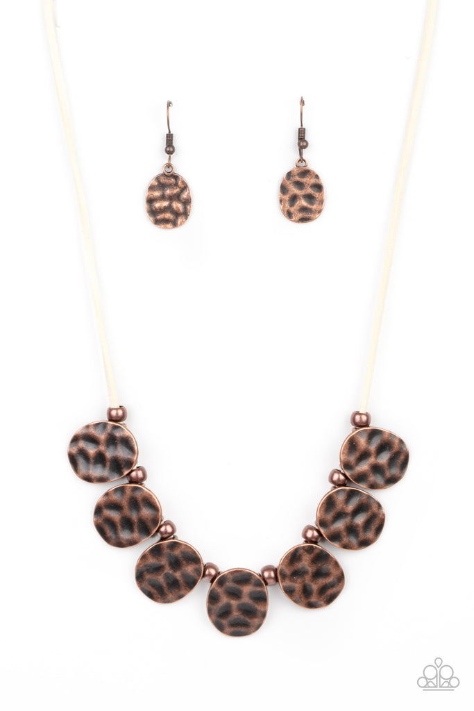 Turn Me Loose - Copper Necklace-Paparazzi - The Sassy Sparkle