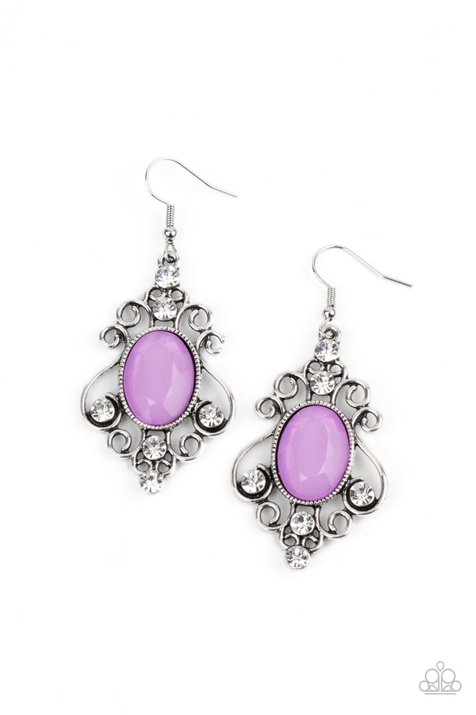 Tour de Fairytale - Purple-Paparazzi Earring - The Sassy Sparkle