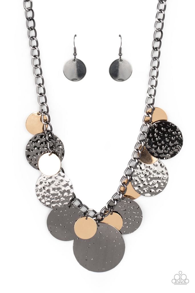 Industrial Grade Glamour - Multi Necklace-Paparazzi