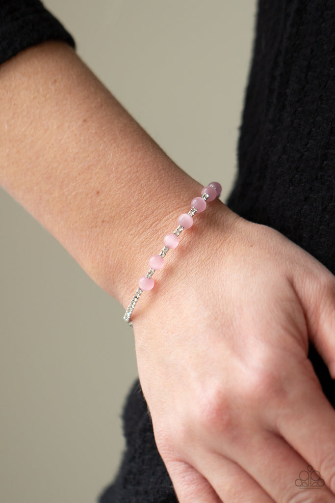 Tea Party Twinkle - Pink Bracelet-Paparazzi