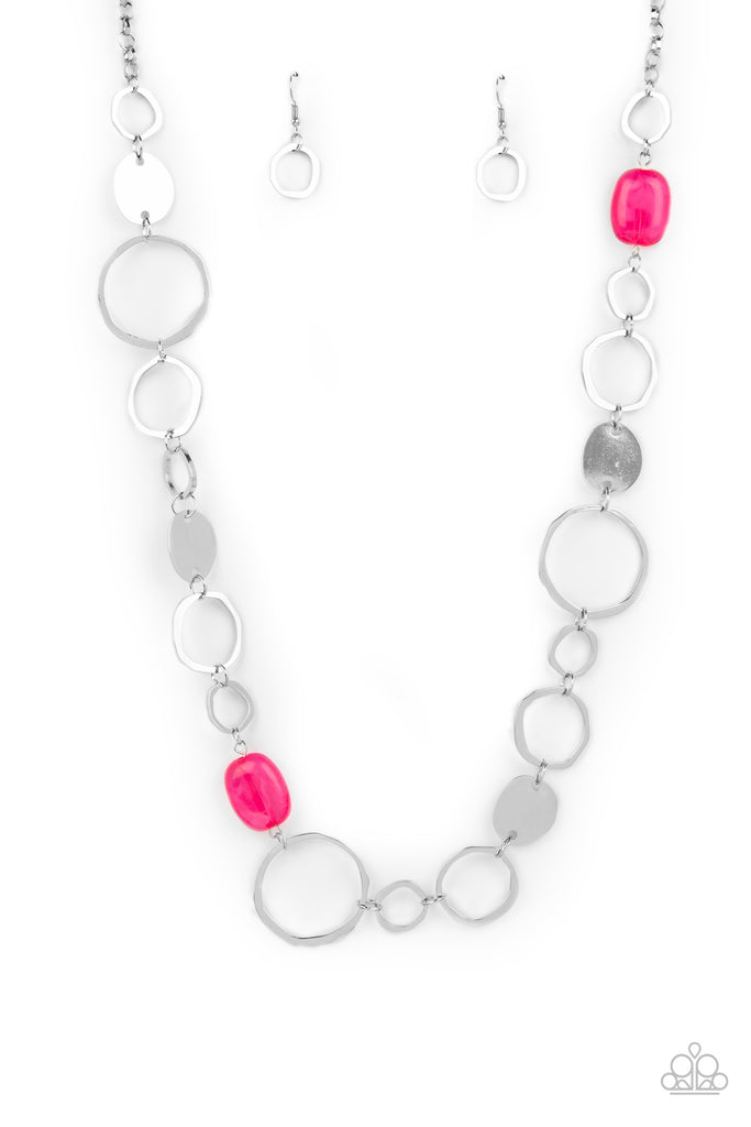 Colorful Combo - Pink Necklace-Paparazzi