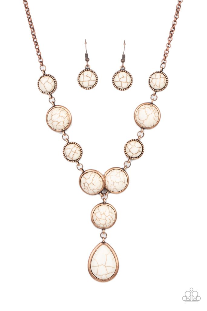 Terrestrial Trailblazer - Copper Necklace-Paparazzi