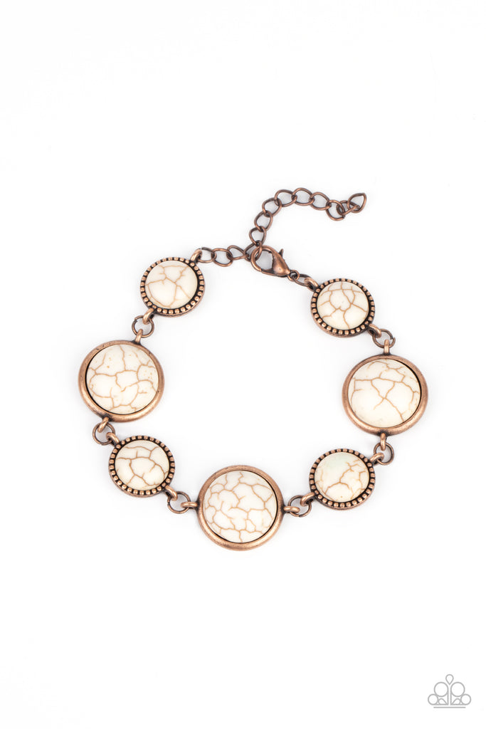 Turn Up The Terra - Copper Stone Bracelet-Paparazzi - The Sassy Sparkle