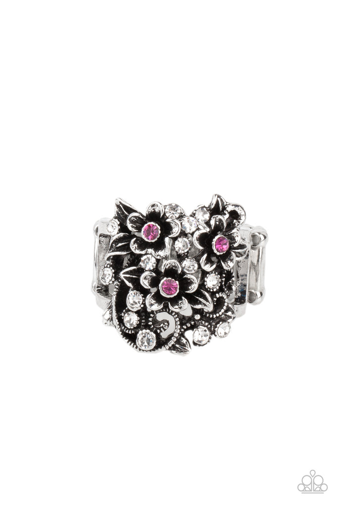 Perfectly Perennial - Pink Ring-Paparazzi