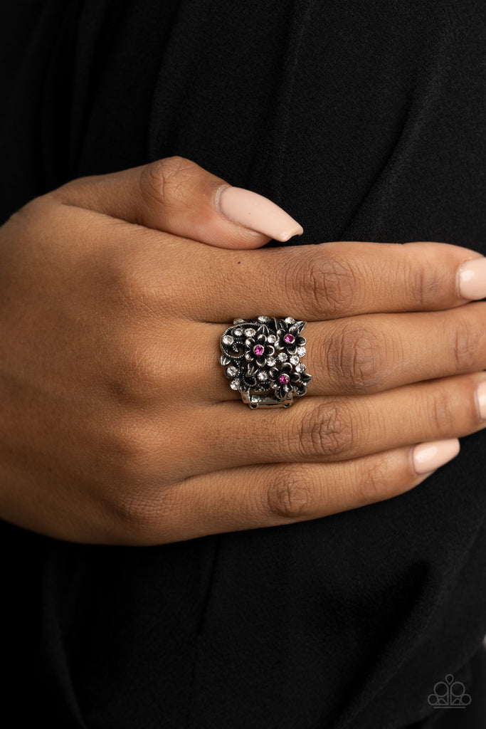 Perfectly Perennial - Pink Ring-Paparazzi - The Sassy Sparkle