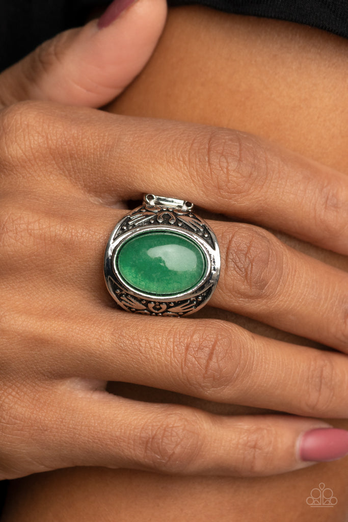 Sedona Dream - Green Ring-Paparazzi