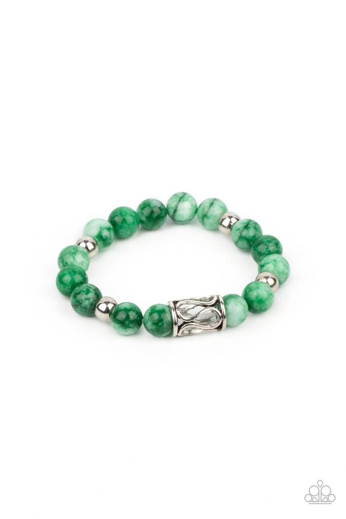 Soothes The Soul - Green Urban Bracelet-Paparazzi - The Sassy Sparkle