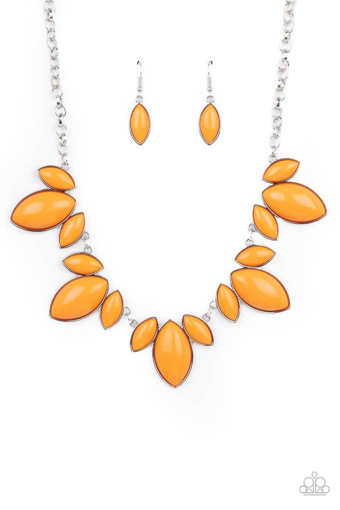 Viva La Vacation - Orange NEcklace-Short-Paparazzi - The Sassy Sparkle