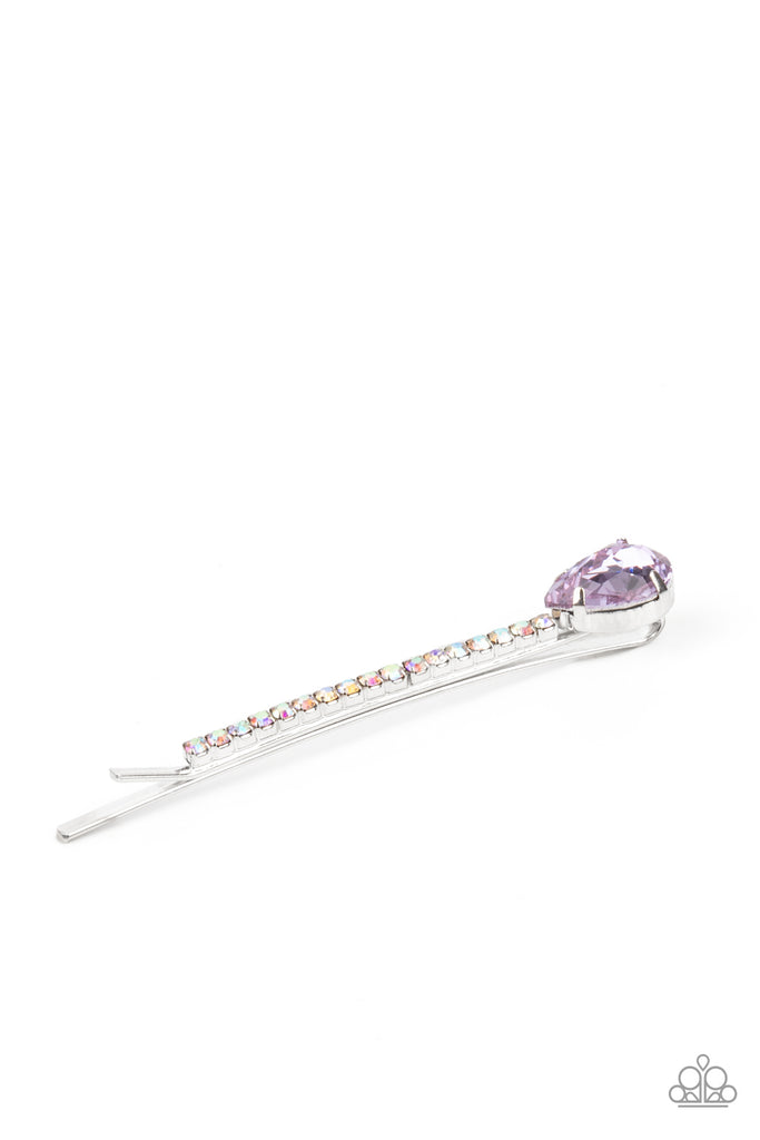 Princess Precision - Purple Hair Clip-Paparazzi - The Sassy Sparkle