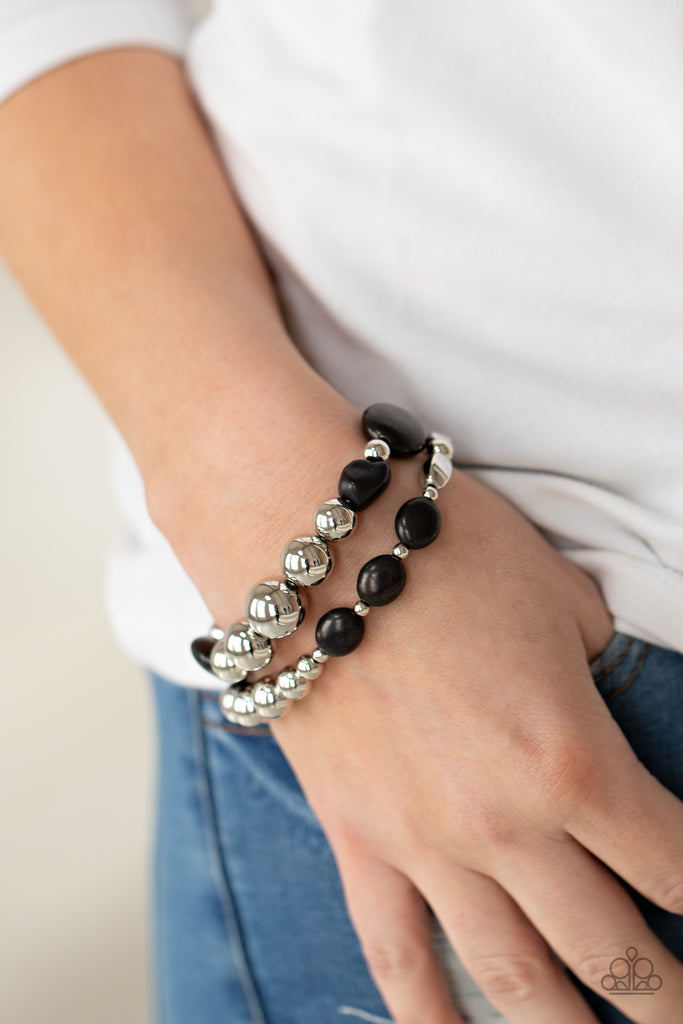 Authentically Artisan - Black  Bracelet-Paparazzi