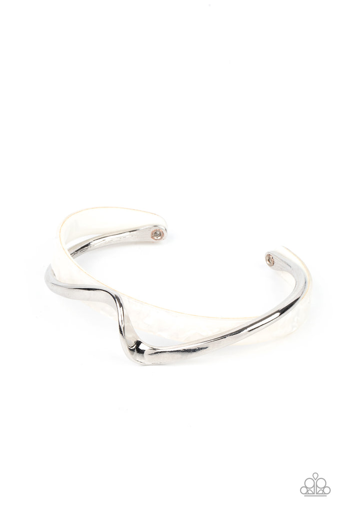 Craveable Curves - White-Paparazzi Bracelet - The Sassy Sparkle