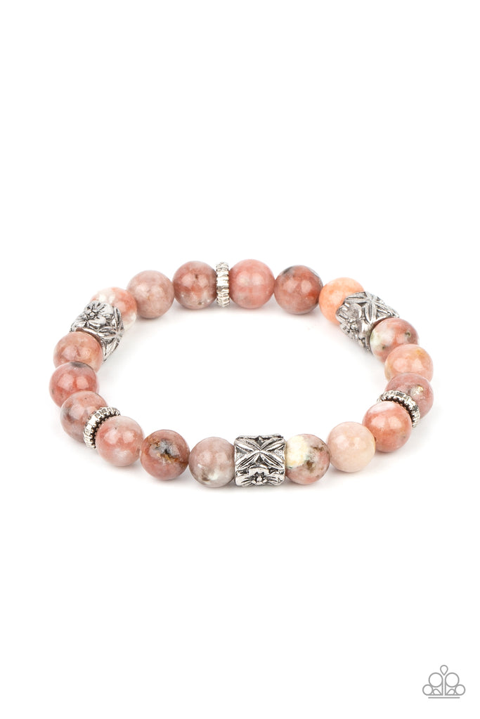 Garden Zen - Pink Stone Urban Bracelet-Paparazzi