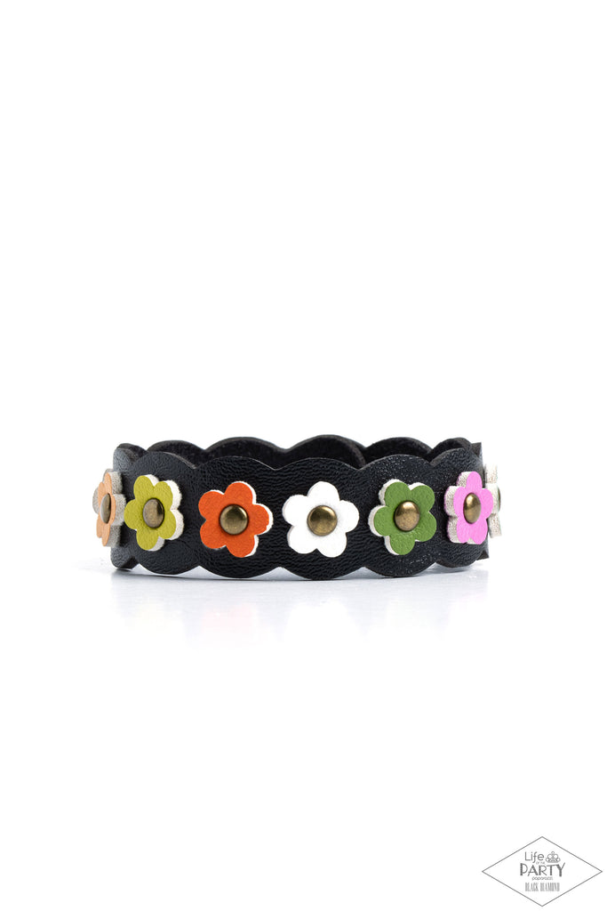 Little Miss Sunshine - Multi Leather Urban Bracelet-Paparazzi