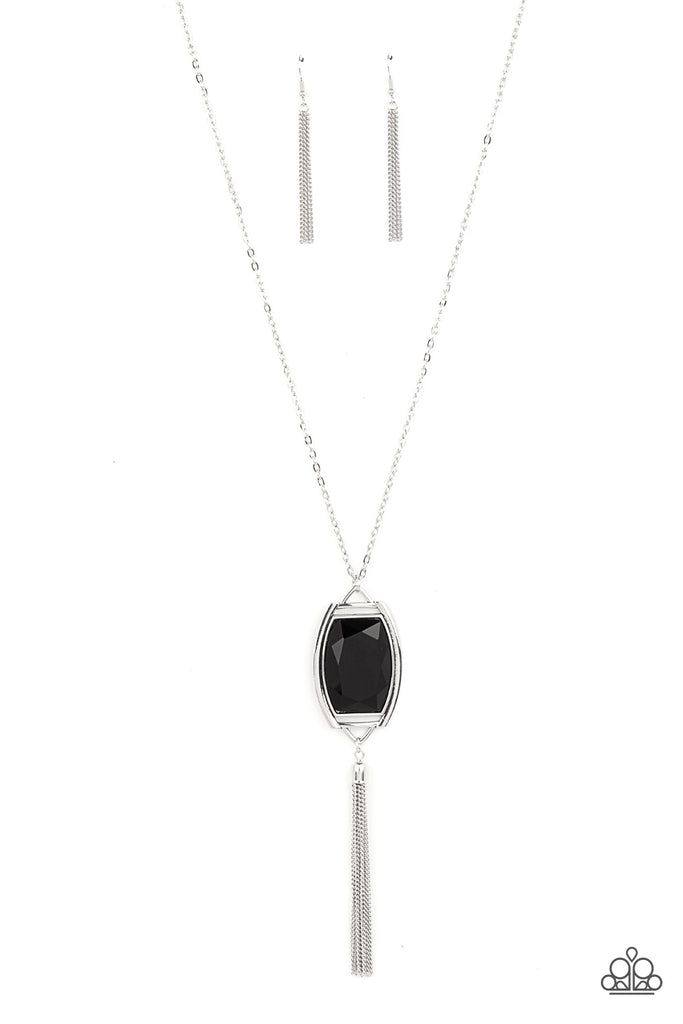 Timeless Talisman - Black Necklace-Paparazzi