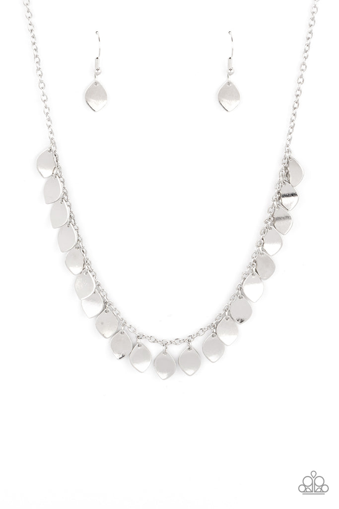 Dainty DISCovery - Silver Necklace-Paparazzi