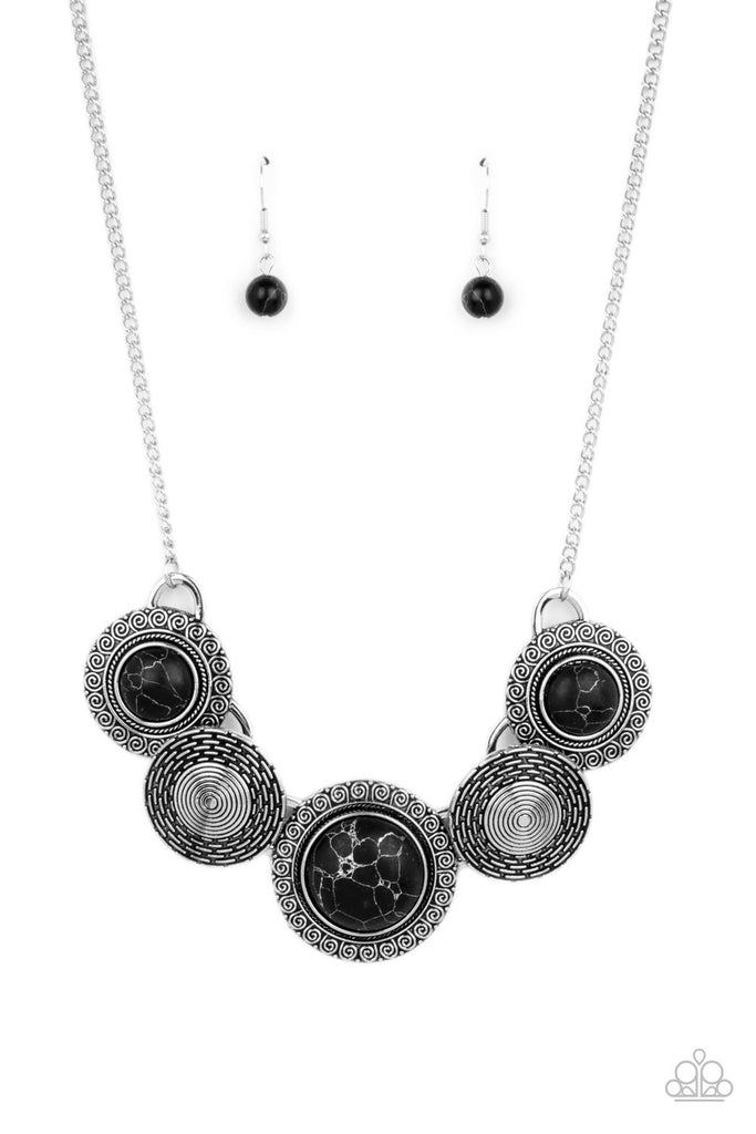 Canyon Cottage - Black-Stone-Necklace-Paparazzi - The Sassy Sparkle