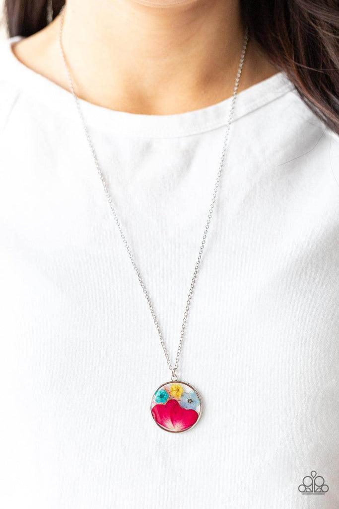 Eternal Spring - Multi Flower Necklace-Paparazzi