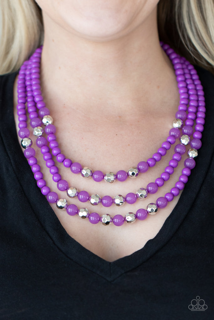 STAYCATION All I Ever Wanted - Purple Necklace-Paparazzi