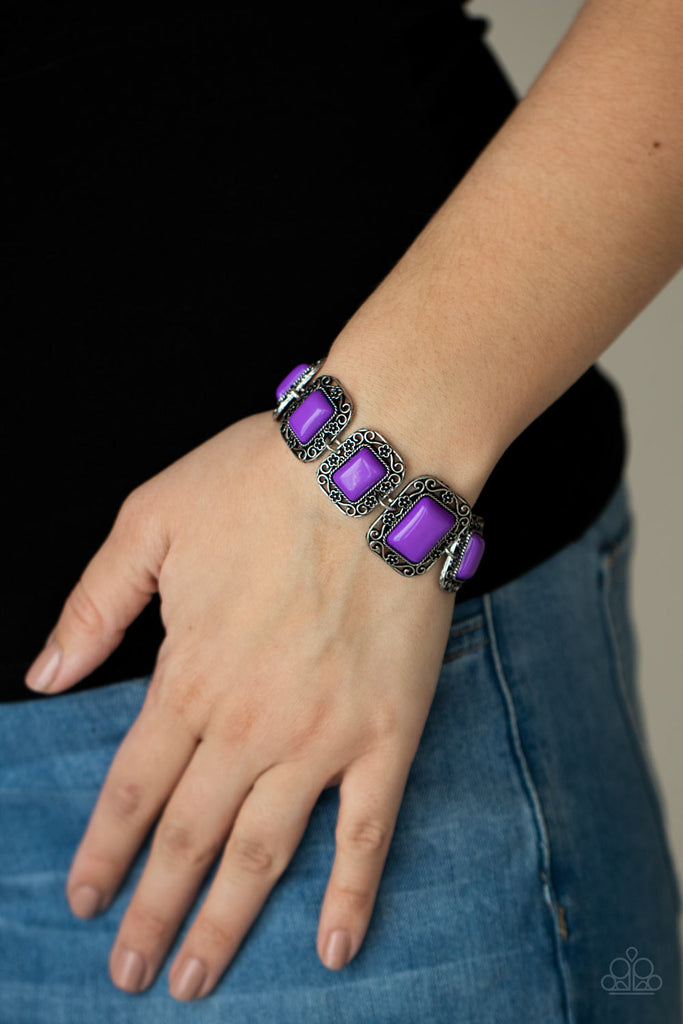 Retro Rodeo - Purple Bracelet-Paparazzi