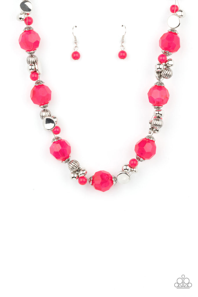 Vidi Vici VACATION - Pink Necklace-Paparazzi