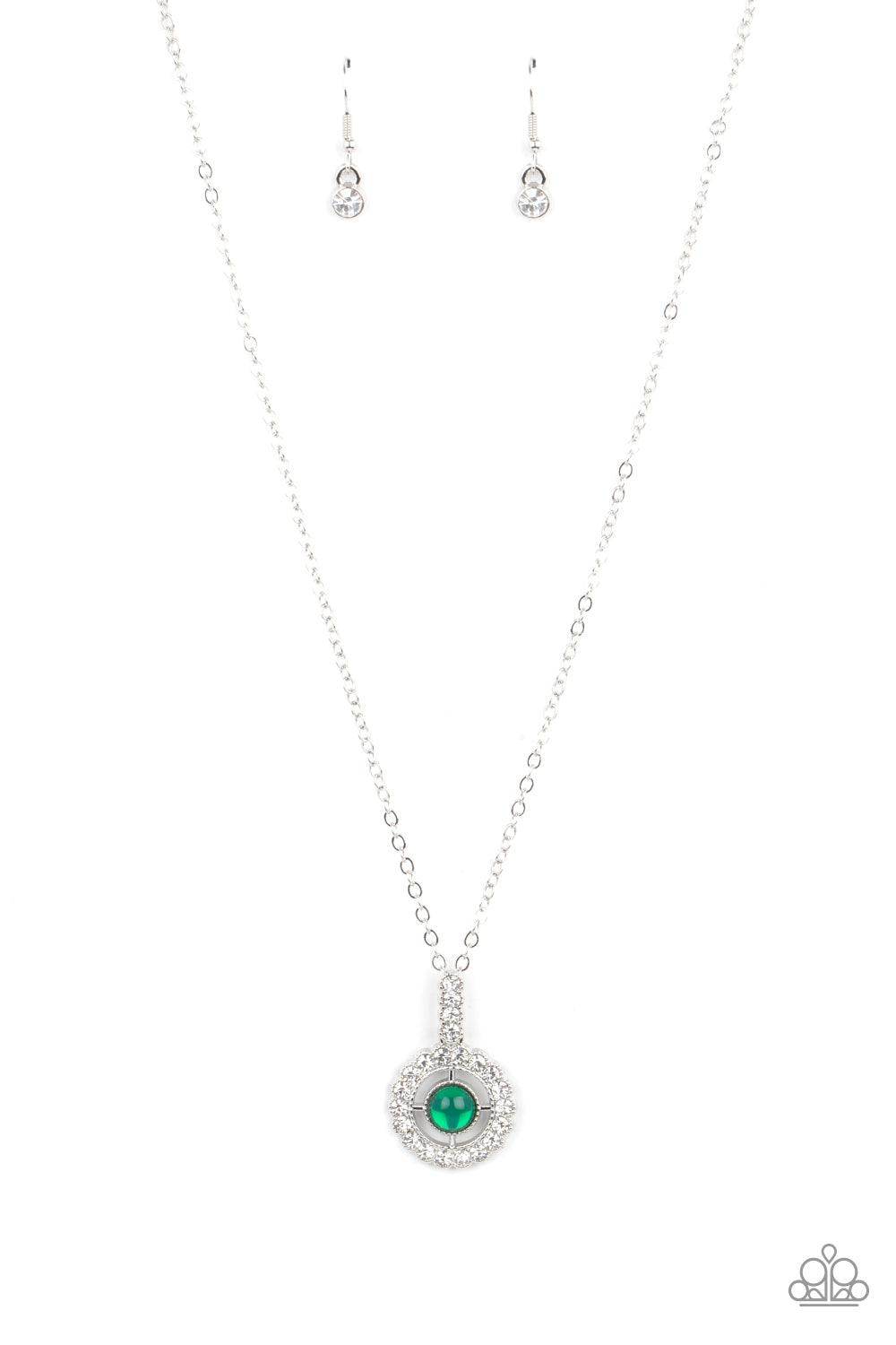 Springtime Twinkle - Green Necklace-Paparazzi
