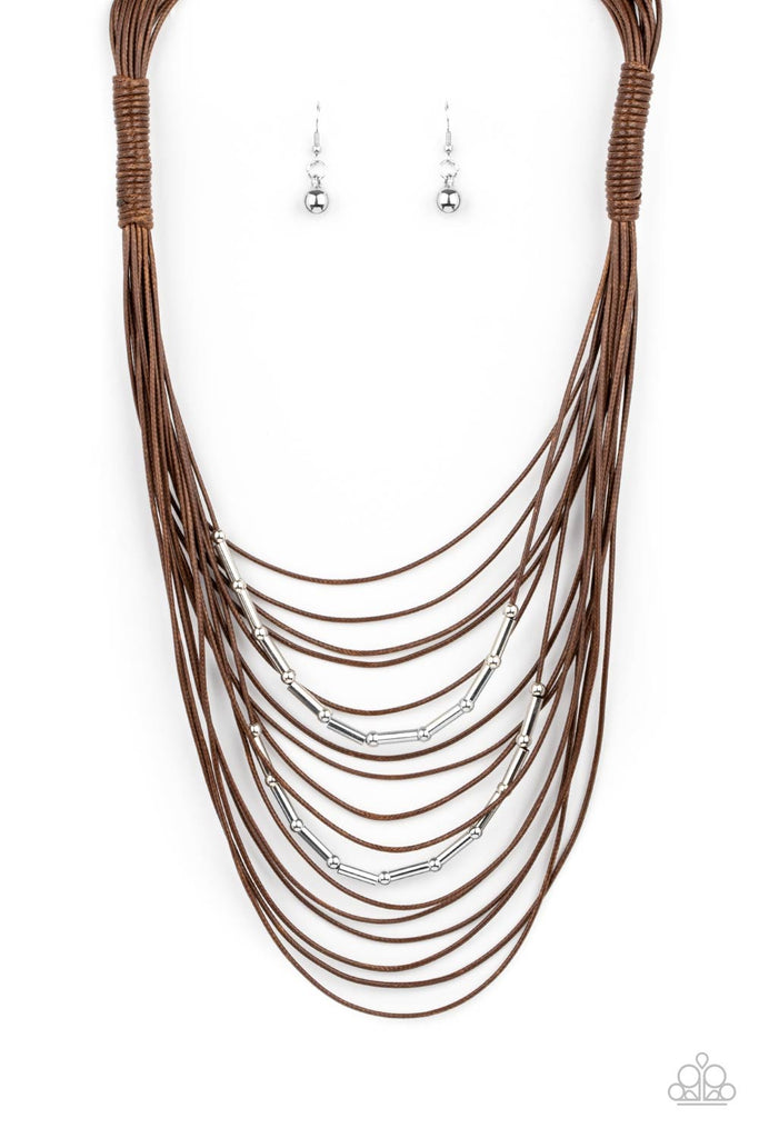 Nice CORD-ination - Brown Paparazzi Necklace - The Sassy Sparkle
