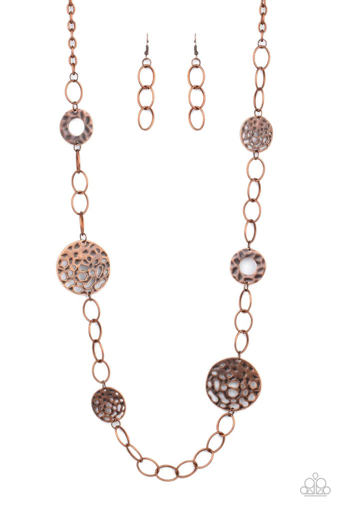 HOLEY Relic - Vintage Copper Necklace-Paparazzi