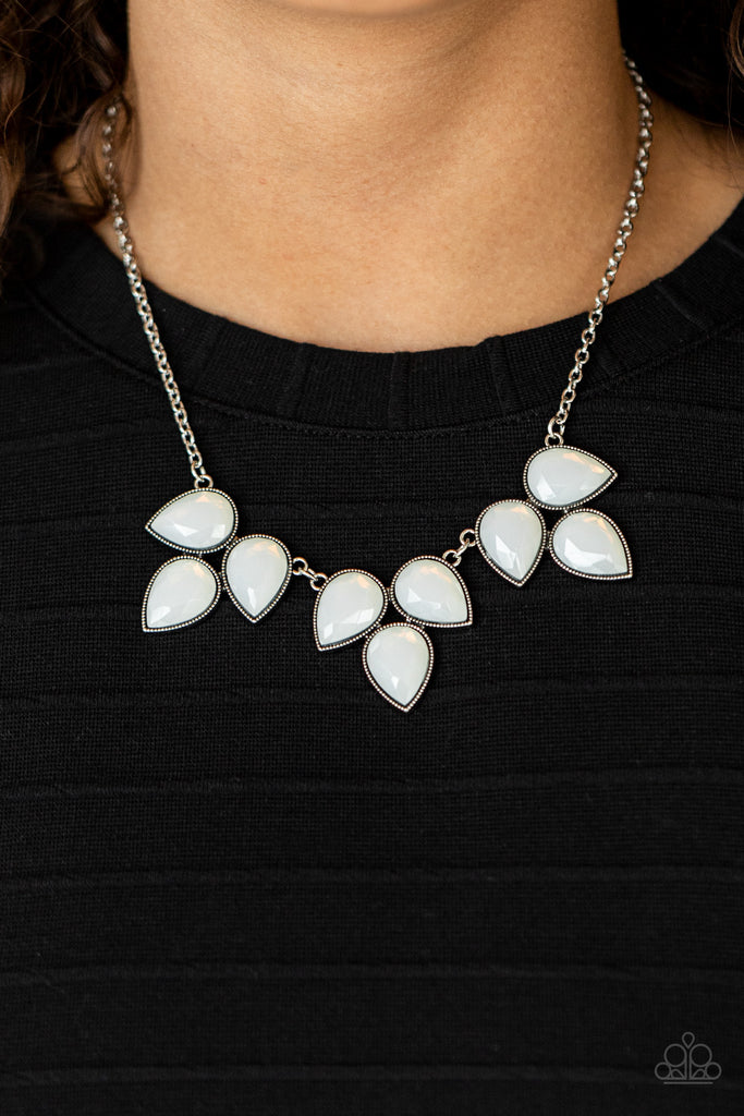 Prairie Fairytale - White Necklace-Paparazzi