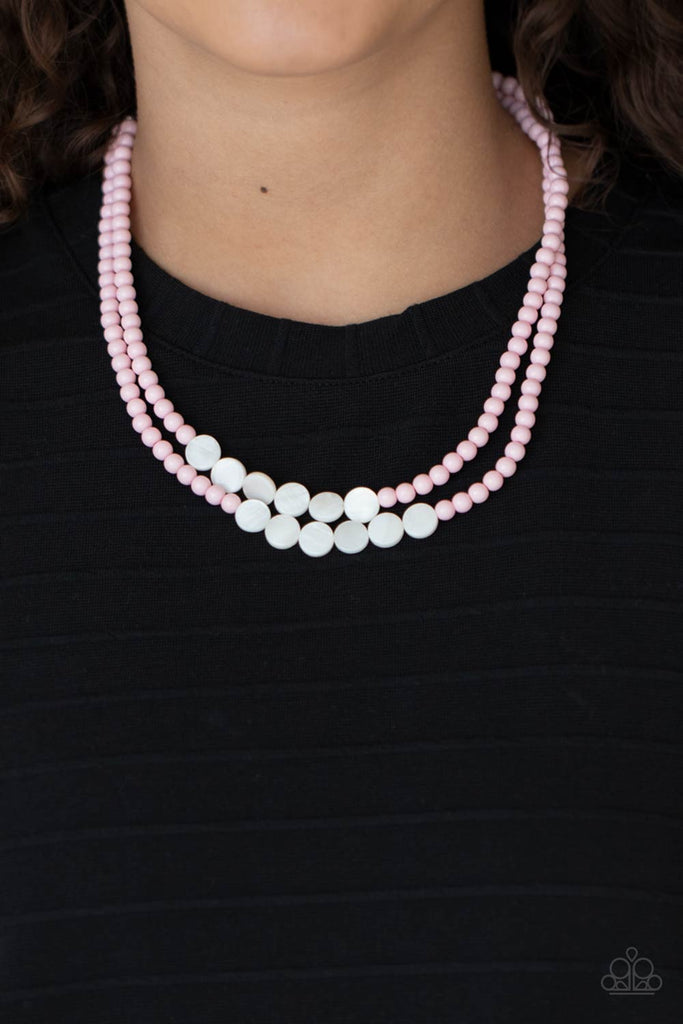 Extended STAYCATION - Pink Necklace-Paparazzi