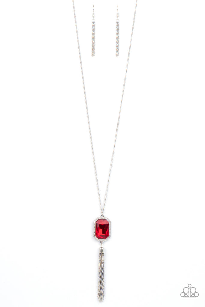 Blissed Out Opulence - Red Necklace-Paparazzi