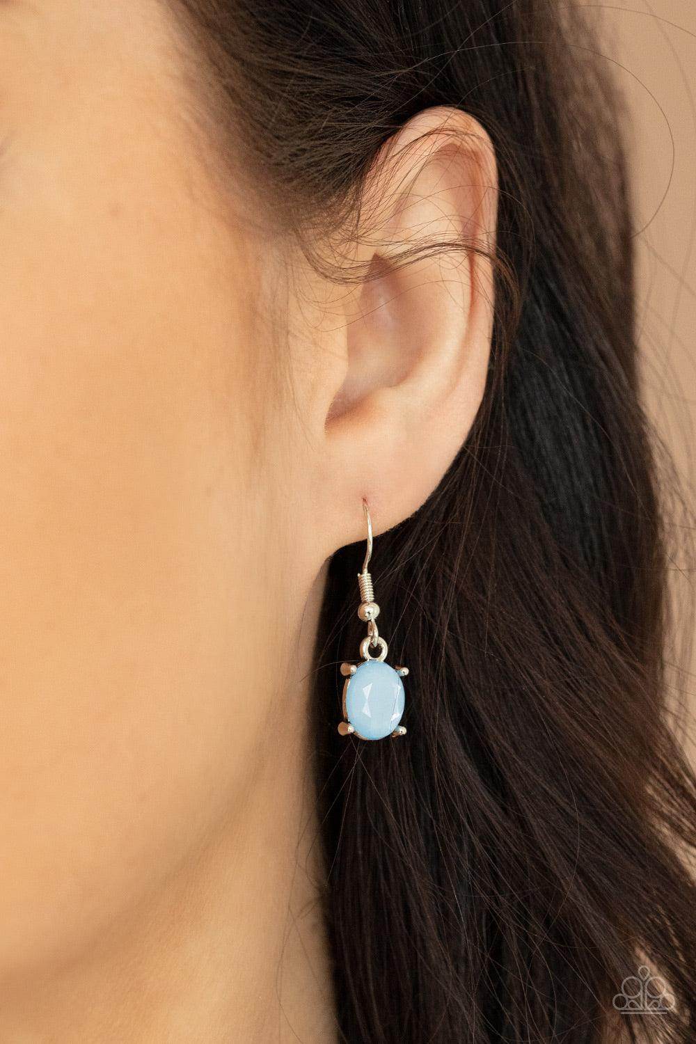 Ethereal Romance - Blue Necklace-Paparazzi