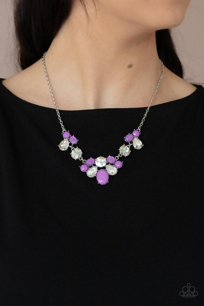 Ethereal Romance - Purple Necklace-Paparazzi