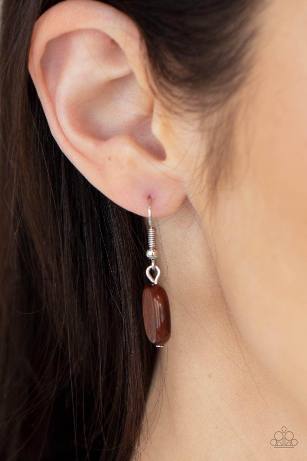 Cobble Creeks - Brown Necklace-Paparazzi