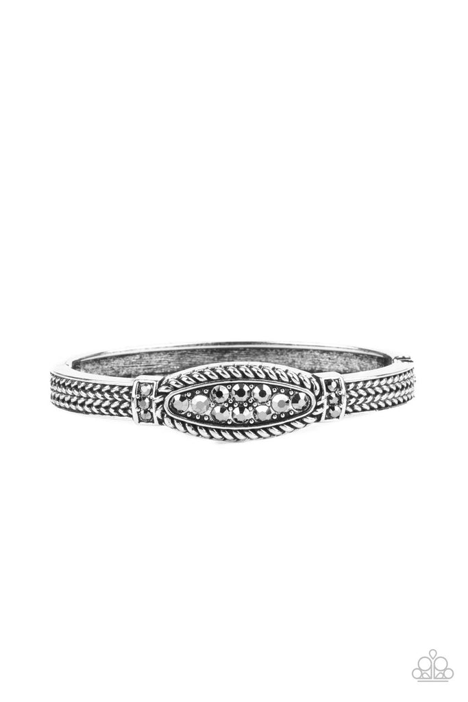 Locked in Luster -  Silver Bracelet-Paparazzi