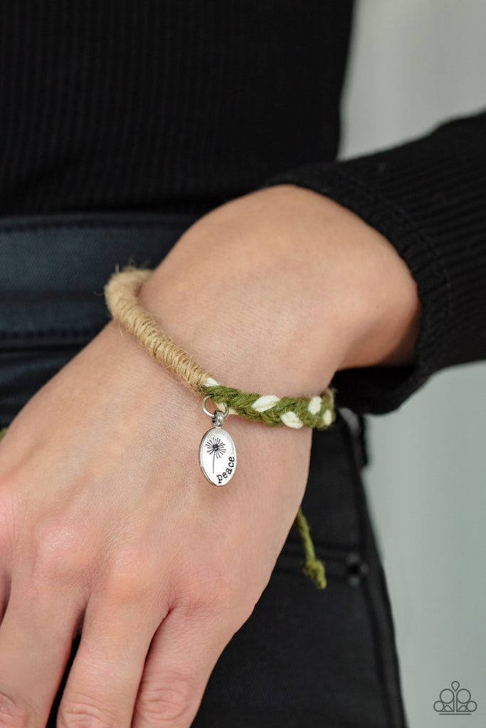 Perpetually Peaceful - Green Urban Bracelet-Paparazzi