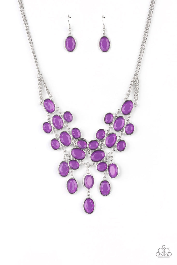 Serene Gleam - Purple-Necklace-Paparazzi - The Sassy Sparkle