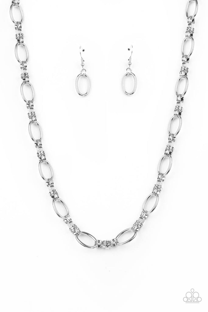 Defined Drama - Silver Necklace-Paparazzi