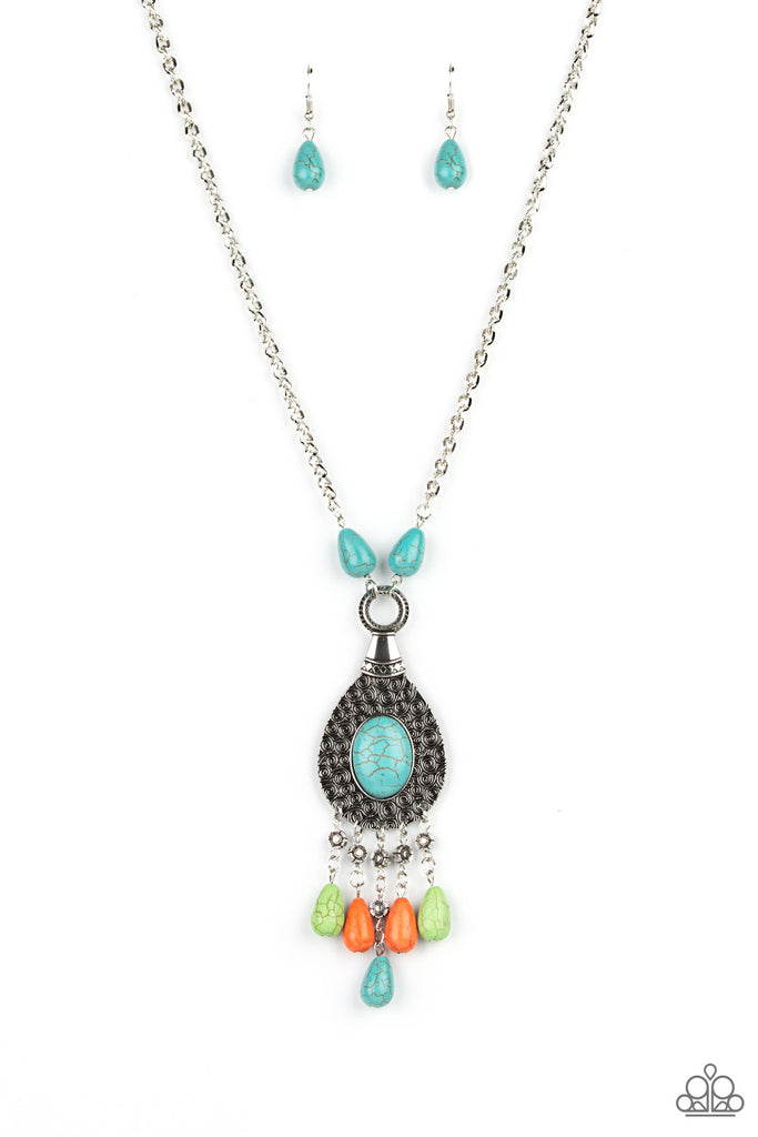 Cowgirl Couture - Multi-Stone-Necklace-Paparazzi - The Sassy Sparkle